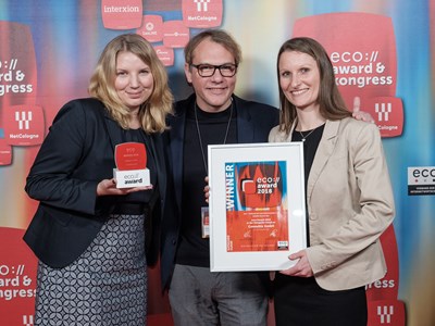 Simone Reimann, Consultix, Laudator Soeren van Varchim, Birgit Pankofer, Consultix. Foto eco e.V.