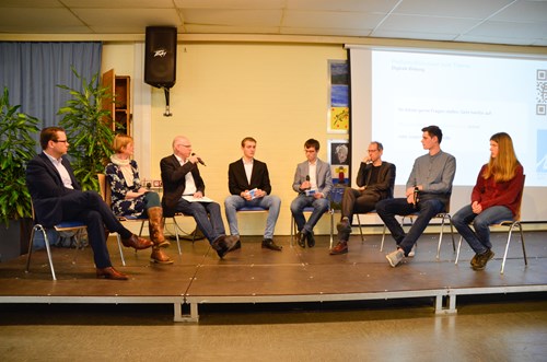 Diskussionsrunde zum Thema "Digitalisierung in der beruflichen Bildung"